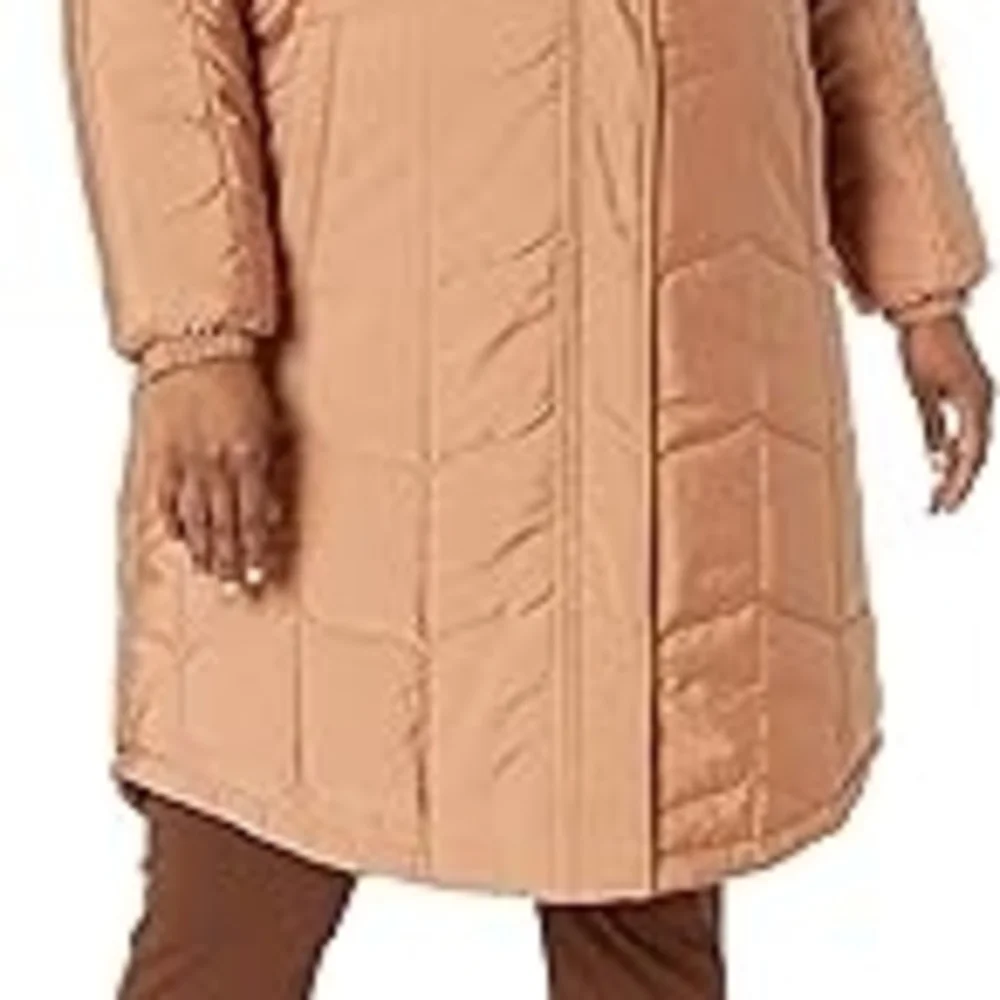 Amazon Essentials Women's Light Brown Coat - Picture 6 of 9